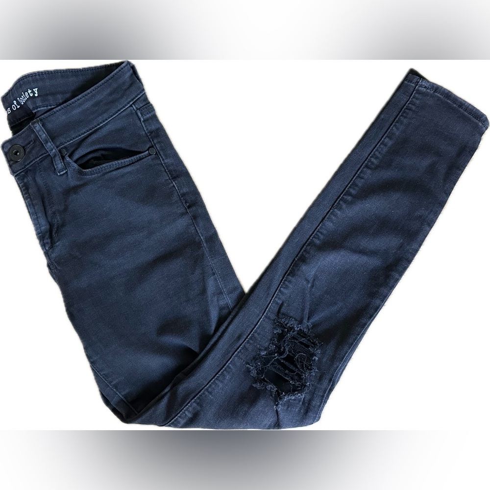 Articles of Society Black Distressed Denim